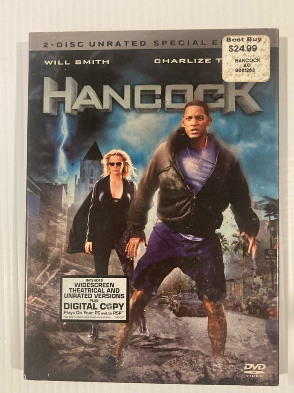 Hancock (DVD, 2008, 2-Disc Set, Unrated)